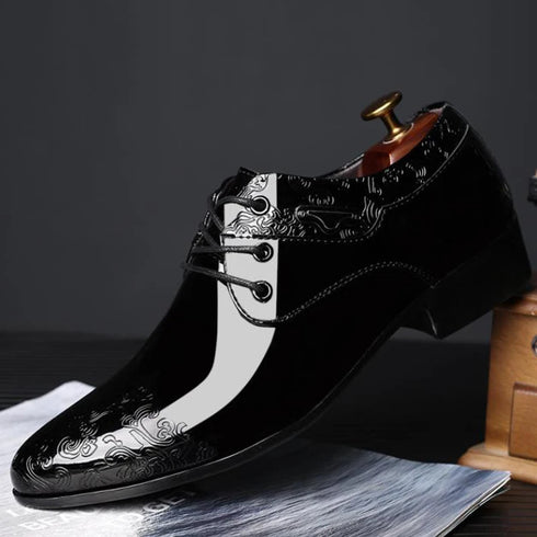 Elegant Lace-Up Brogue Oxfords for Men – Formal Dress Shoes Perfect for Weddings, Office Wear, and Special Occasions